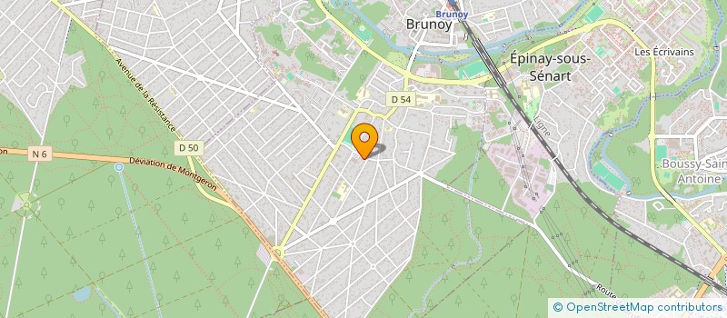 localisation de l'entreprise SCI PARTICULIERE AS  BRUNOY