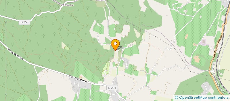 localisation de l'entreprise SCI PARTICULIERE LA VIGNOISE  SAINT-MARCEL-D'ARDECHE