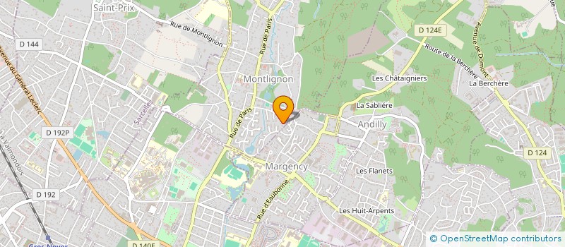 localisation de l'entreprise SCI PARTICULIERE LE CEDRE  MONTLIGNON