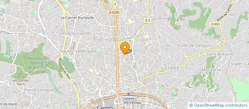 localisation de l'entreprise SCI PARTICULIERE MARETI à CANNES