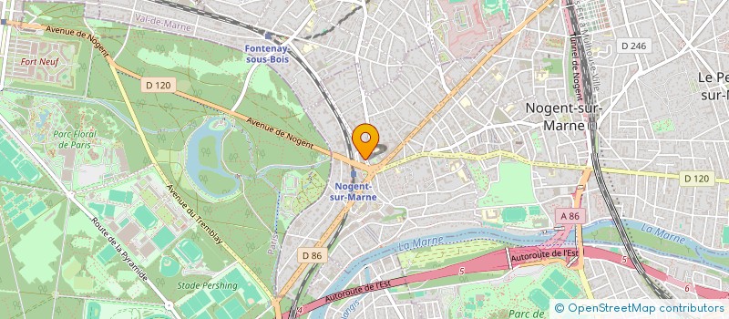 localisation de l'entreprise SCI PARTOUCHE ET LANGAR à NOGENT-SUR-MARNE
