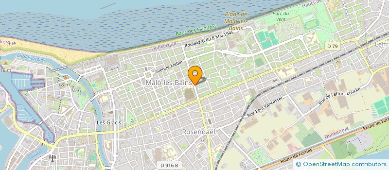 localisation de l'entreprise SCI PARVIS DE LA MER à DUNKERQUE