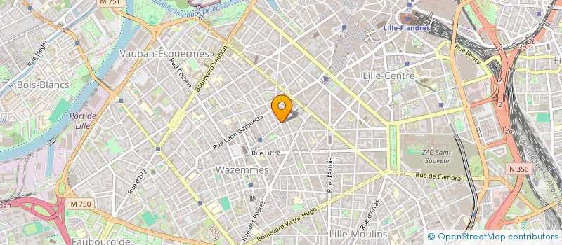 localisation de l'entreprise SCI PARVIS INVEST à LILLE
