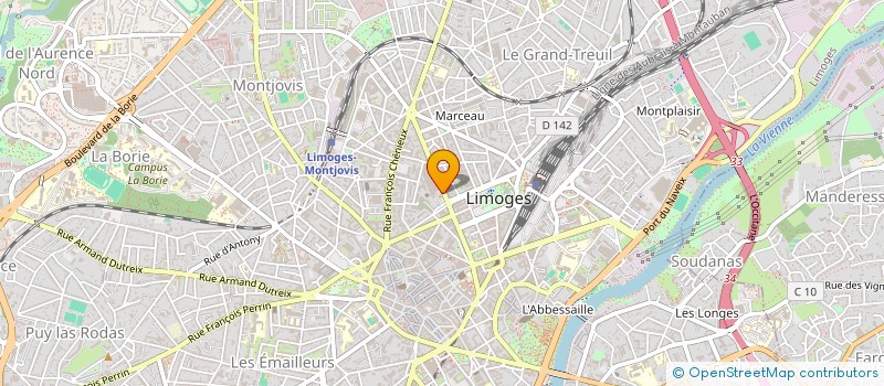 localisation de l'entreprise SCI PAS A PAS à LIMOGES