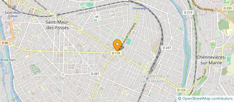 localisation de l'entreprise SCI PAS DE HASARD à SAINT-MAUR-DES-FOSSES