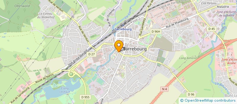localisation de l'entreprise SCI PASABOR à SARREBOURG