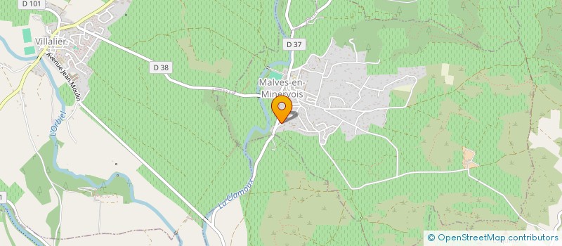 localisation de l'entreprise SCI PASAD  MALVES-EN-MINERVOIS