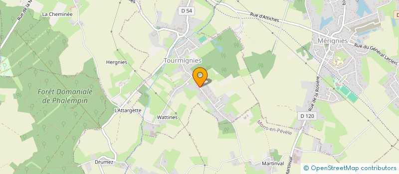 localisation de l'entreprise SCI PASC-EVE  TOURMIGNIES