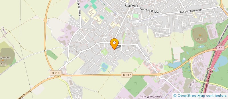 localisation de l'entreprise SCI PASCAL  CARVIN