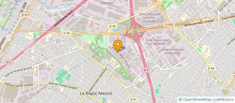 localisation de l'entreprise SCI PASCAL  LE BLANC-MESNIL