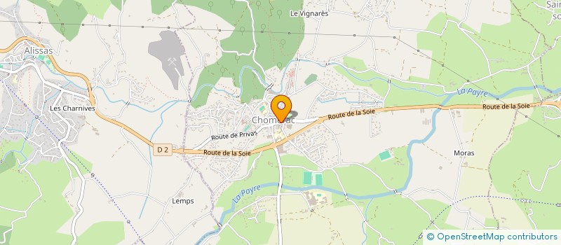 localisation de l'entreprise SCI PASCAL  CHOMERAC