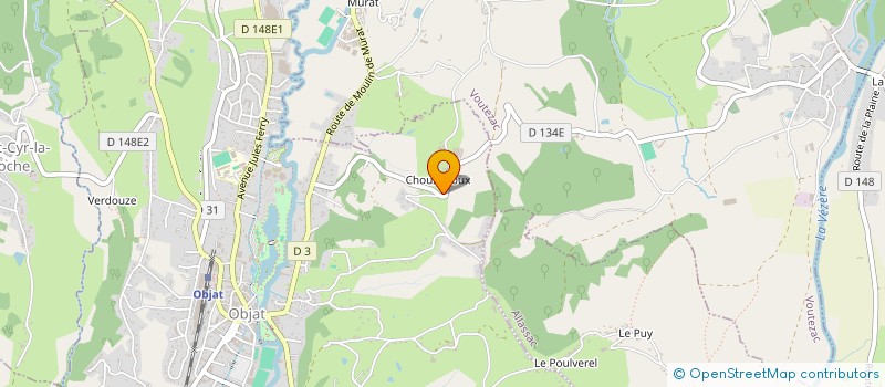 localisation de l'entreprise SCI PASCAL ET FILS à OBJAT