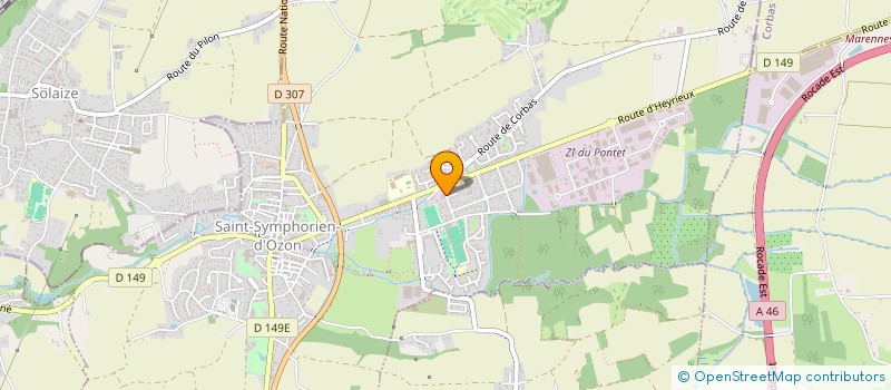 localisation de l'entreprise SCI PASCAL ET NICOLAS  SAINT-SYMPHORIEN-D'OZON