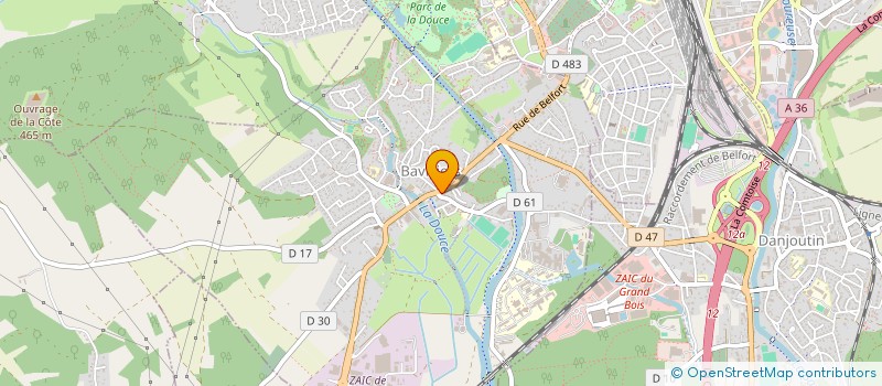localisation de l'entreprise SCI PASCAL OPTIQUE  BAVILLIERS