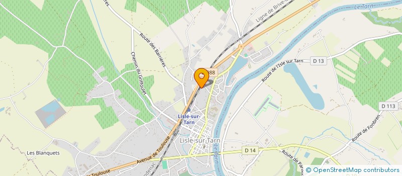 localisation de l'entreprise SCI PASCALADE à LISLE-SUR-TARN