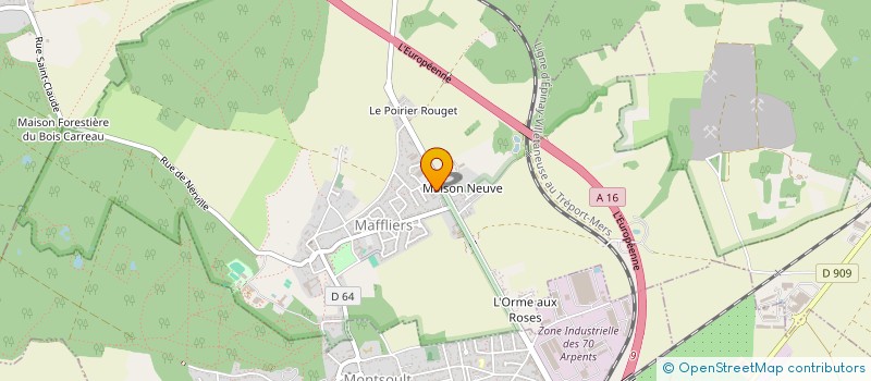 localisation de l'entreprise SCI PASCALAIN  MAFFLIERS