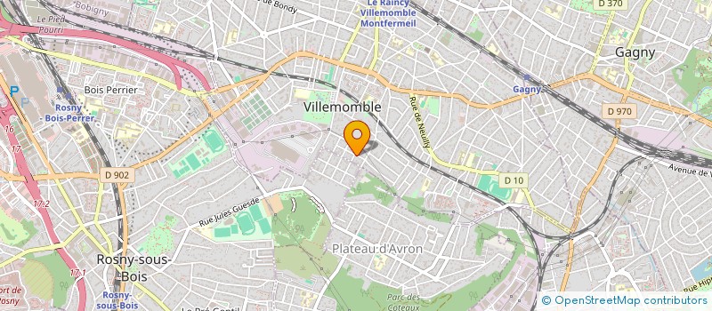 localisation de l'entreprise SCI PASCALE à VILLEMOMBLE