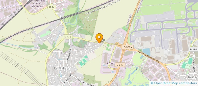 localisation de l'entreprise SCI PASCALE  LE THILLAY