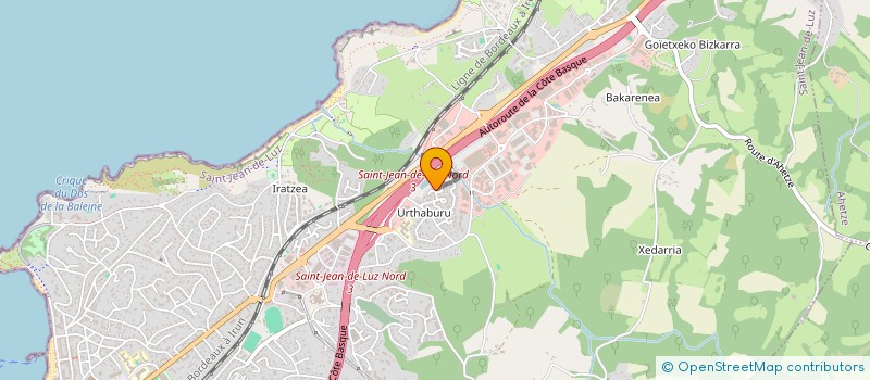 localisation de l'entreprise SCI PASCALENEA à SAINT-JEAN-DE-LUZ