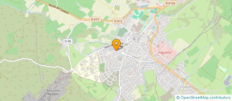 localisation de l'entreprise SCI PASCALIN  THUIR