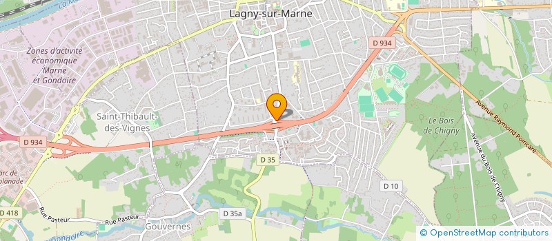 localisation de l'entreprise SCI PASCALINE  LAGNY-SUR-MARNE