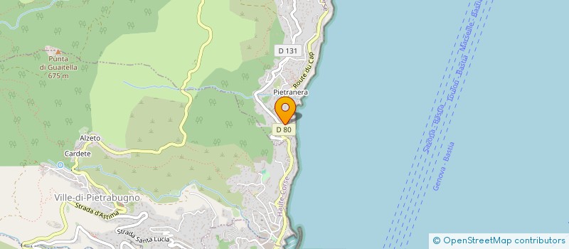 localisation de l'entreprise SCI PASCALINE à BASTIA