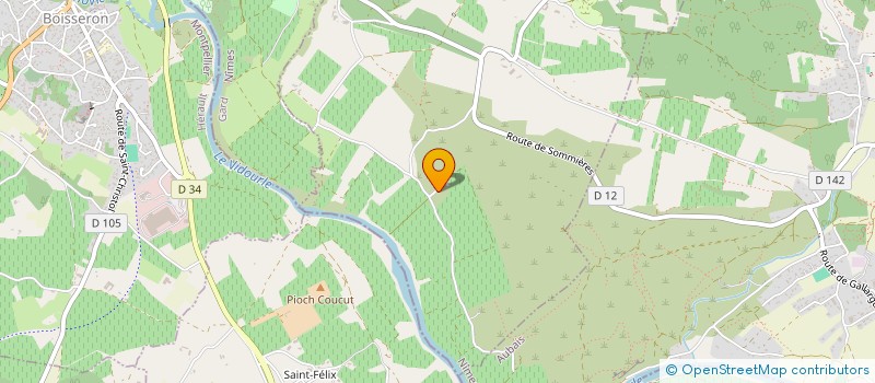 localisation de l'entreprise SCI PASCALINE  JUNAS