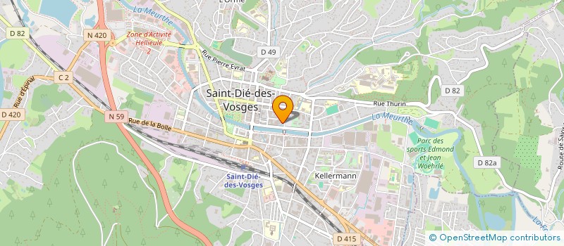 localisation de l'entreprise SCI PASCALOISE à SAINT-DIE-DES-VOSGES
