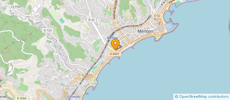 localisation de l'entreprise SCI PASCAUD à MENTON