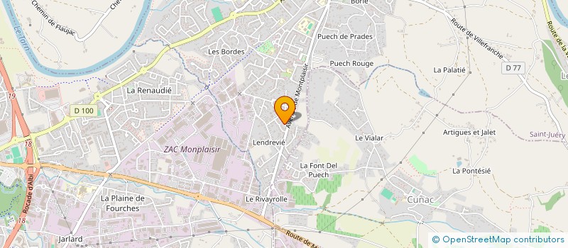 localisation de l'entreprise SCI PASCUAL  SAINT-JUERY