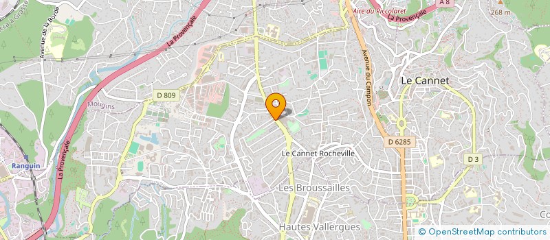 localisation de l'entreprise SCI PASHA à LE CANNET
