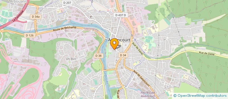 localisation de l'entreprise SCI PASHAN  AUDINCOURT