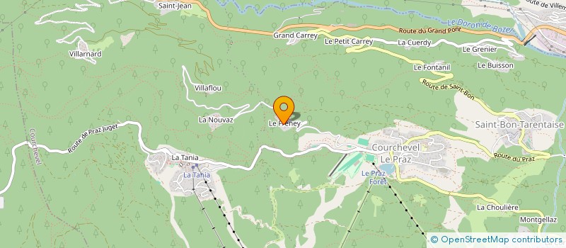 localisation de l'entreprise SCI PASHMINA à COURCHEVEL