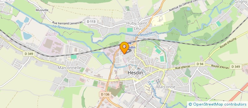 localisation de l'entreprise SCI PASILENE  HESDIN