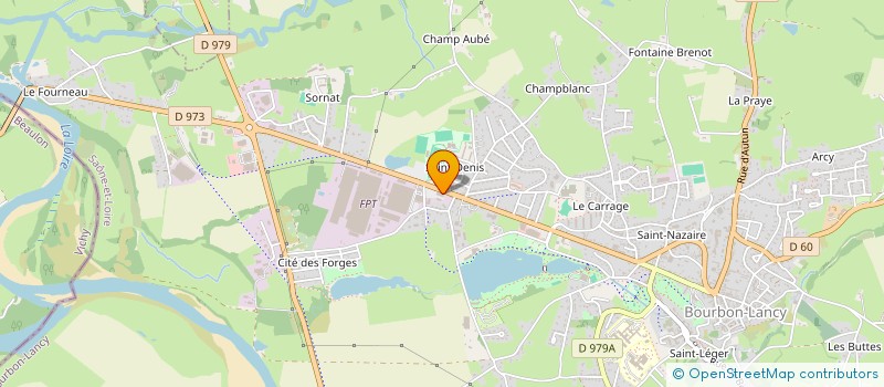 localisation de l'entreprise SCI PASINETTI - PERRIN  BOURBON-LANCY