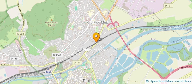 localisation de l'entreprise SCI PASKIAL  TOUL