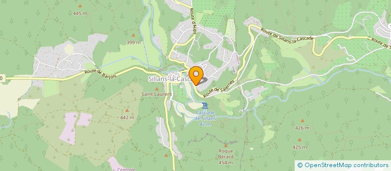 localisation de l'entreprise SCI PASLYS  SILLANS-LA-CASCADE