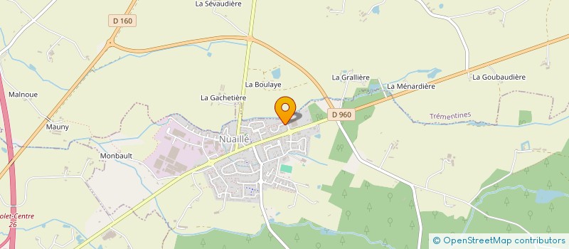 localisation de l'entreprise SCI PASMI  NUAILLE