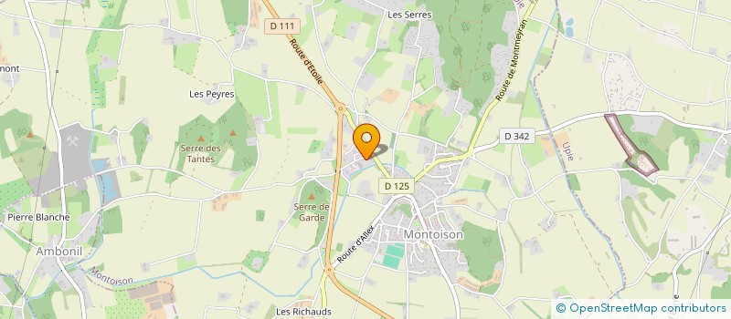 localisation de l'entreprise SCI PASNAT  MONTOISON