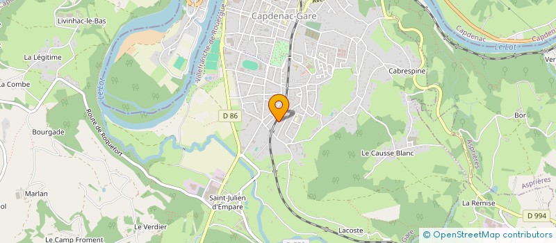 localisation de l'entreprise SCI PASO  CAPDENAC-GARE