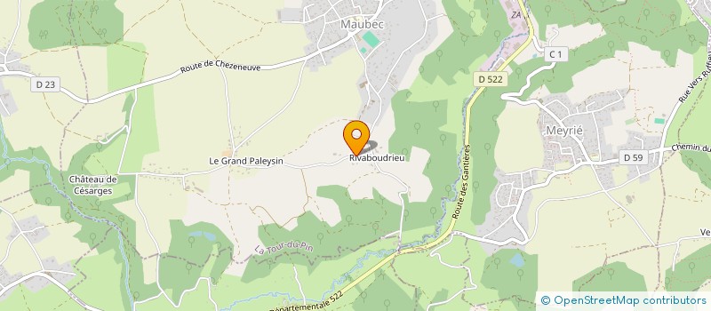 localisation de l'entreprise SCI PASOLI  MAUBEC