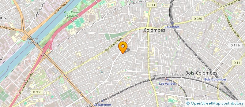 localisation de l'entreprise SCI PASQUET-SYLVA à COLOMBES