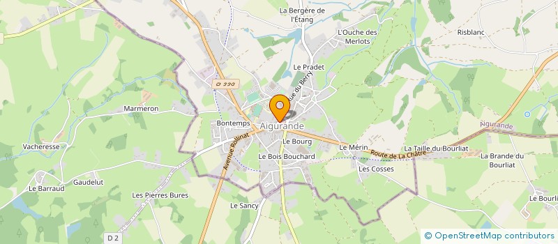 localisation de l'entreprise SCI PASQUET-TRIGAUD à AIGURANDE