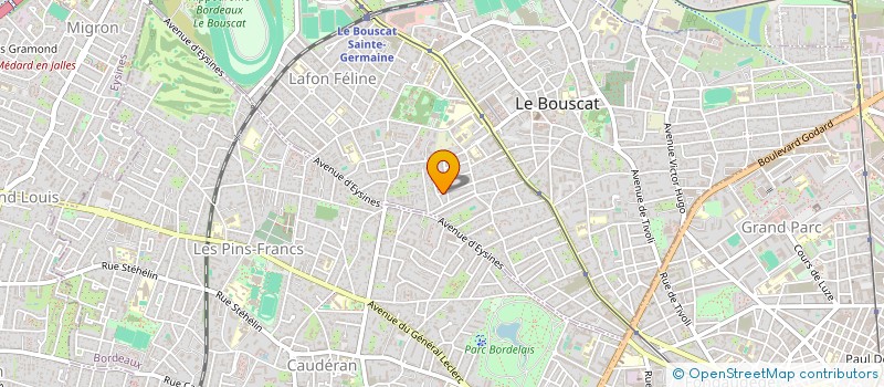 localisation de l'entreprise SCI PASQUETAL  LE BOUSCAT