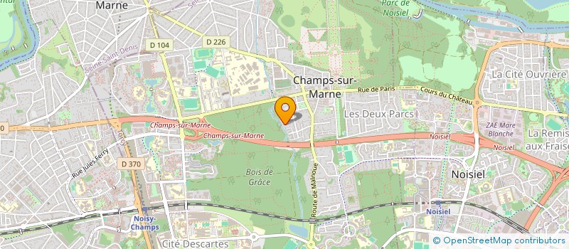 localisation de l'entreprise SCI PASQUIER  CHAMPS-SUR-MARNE