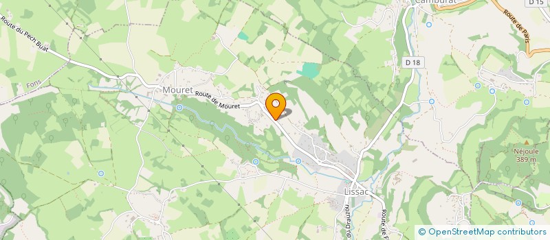 localisation de l'entreprise SCI PASRON  LISSAC-ET-MOURET