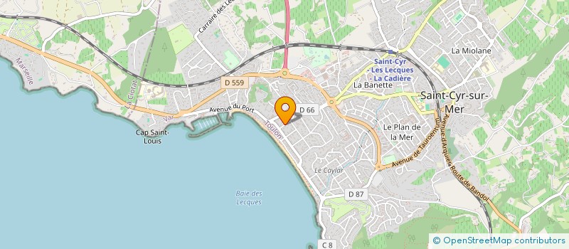 localisation de l'entreprise SCI PASS à SAINT-CYR-SUR-MER