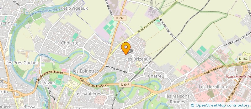 localisation de l'entreprise SCI PASS  NIORT