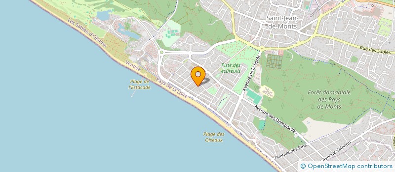 localisation de l'entreprise SCI PASSAGE DE LA MER  SAINT-JEAN-DE-MONTS
