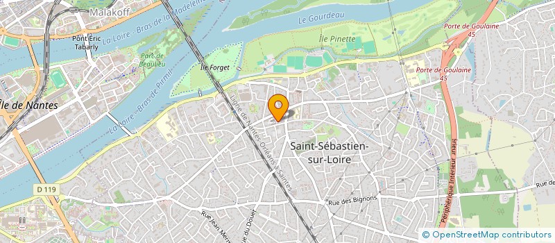 localisation de l'entreprise SCI PASSAGE DOUDARD  SAINT-SEBASTIEN-SUR-LOIRE